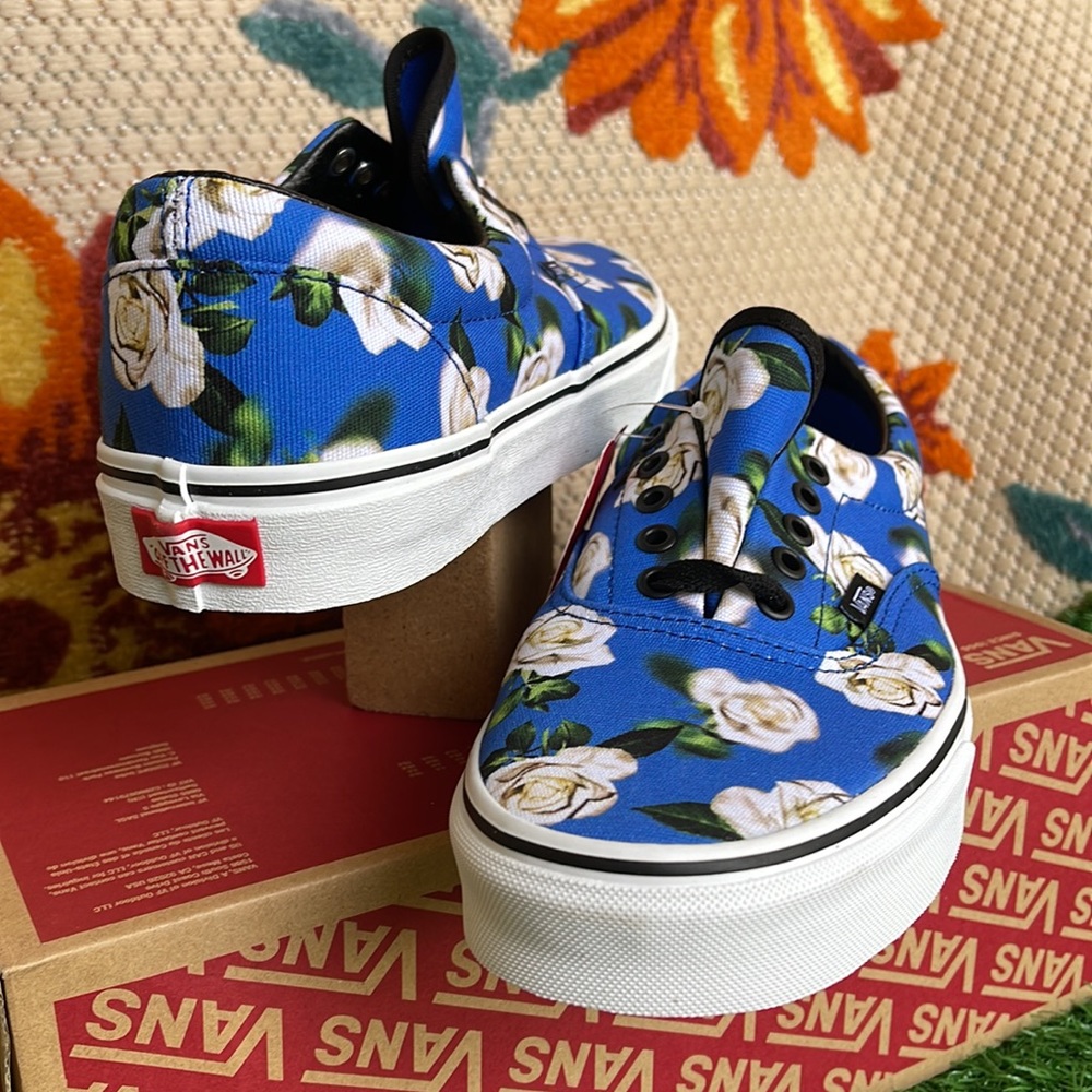 Vans Era Romantic Floral Lapis Blue / True White Men’s sneakers - Picture 10 of 16